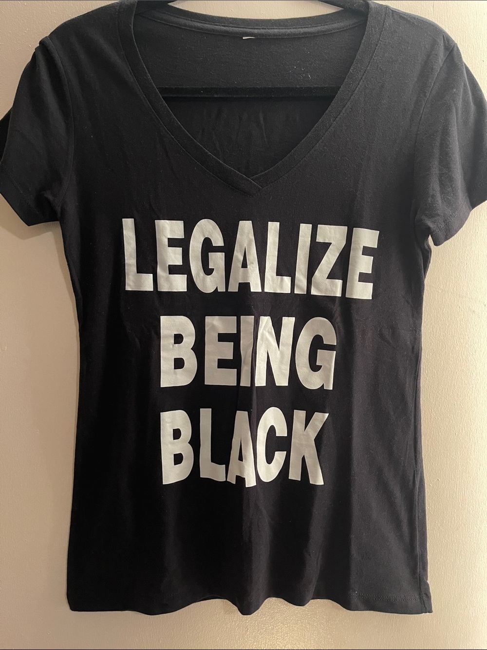 Graphic Tee - LEGALIZE BEING BLACK in Black & White